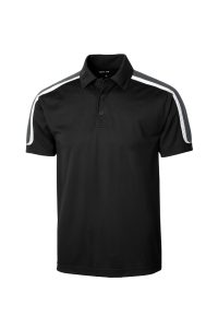 Sport-Tek Tricolor Shoulder Micropique Sport-Wick Polo. ST658