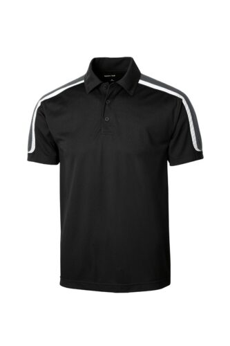 Sport-Tek Tricolor Shoulder Micropique Sport-Wick Polo. ST658