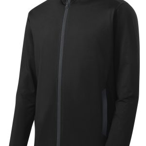 Sport-Tek Sport-Wick Stretch Contrast Full-Zip Jacket. ST853