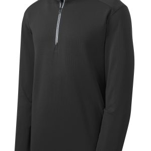 Sport-Tek Sport-Wick Textured 1/4-Zip Pullover. ST860