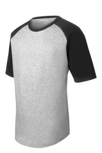 Sport-Tek Short Sleeve Colorblock Raglan Jersey. T201