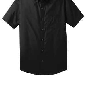Port Authority Short Sleeve Carefree Poplin Shirt. W101