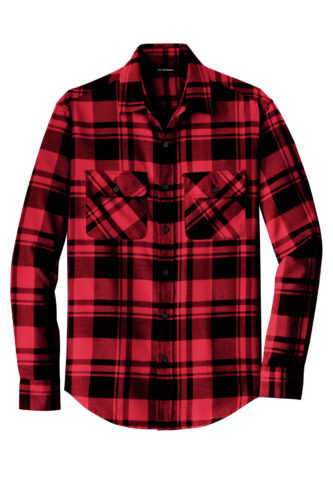 Port Authority Plaid Flannel Shirt. W668