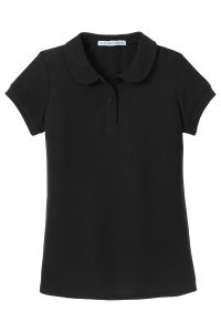 Port Authority Girls Silk Touch Peter Pan Collar Polo. YG503