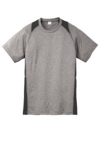 Sport-Tek Youth Heather Colorblock Contender Tee. YST361