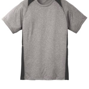 Sport-Tek Youth Heather Colorblock Contender Tee. YST361
