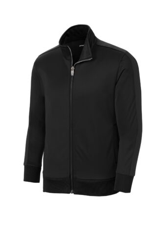 Sport-Tek Youth Tricot Sleeve Stripe Track Jacket. YST94