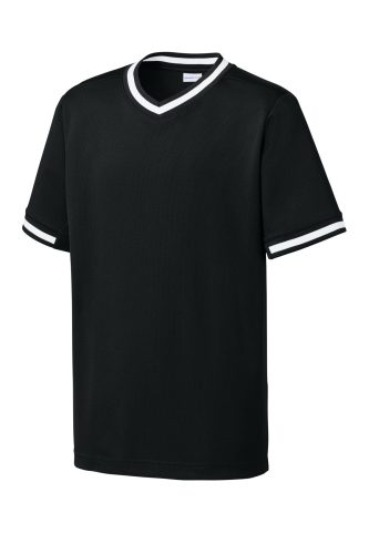 Sport-Tek Youth Tough Mesh V-Neck Baseball Jersey YST221