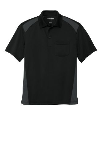 CornerStone Select Snag-Proof Two Way Colorblock Pocket Polo. CS416