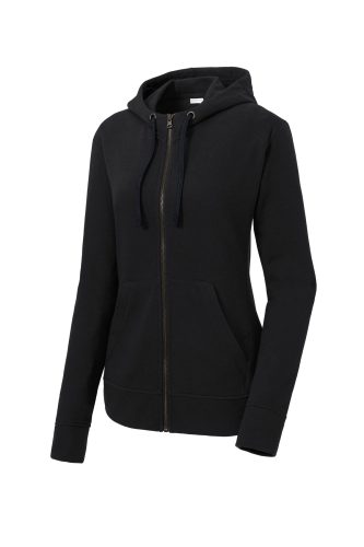 Sport-Tek Women's PosiCharge Tri-Blend Wicking Fleece Full-Zip Hooded Jacket LST293