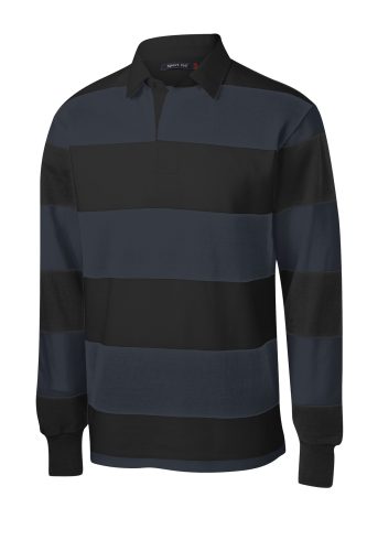 Sport-Tek Classic Long Sleeve Rugby Polo. ST301
