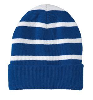Sport-Tek Striped Beanie with Solid Band. STC31