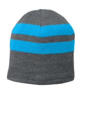 Port Authority Fleece-Lined Striped Beanie Cap. C922