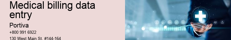 medical billing data entry