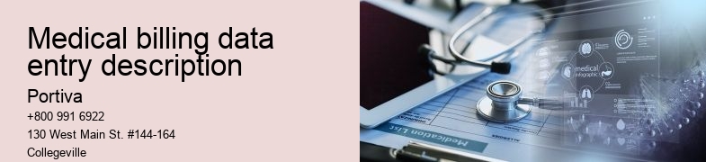 medical billing data entry description