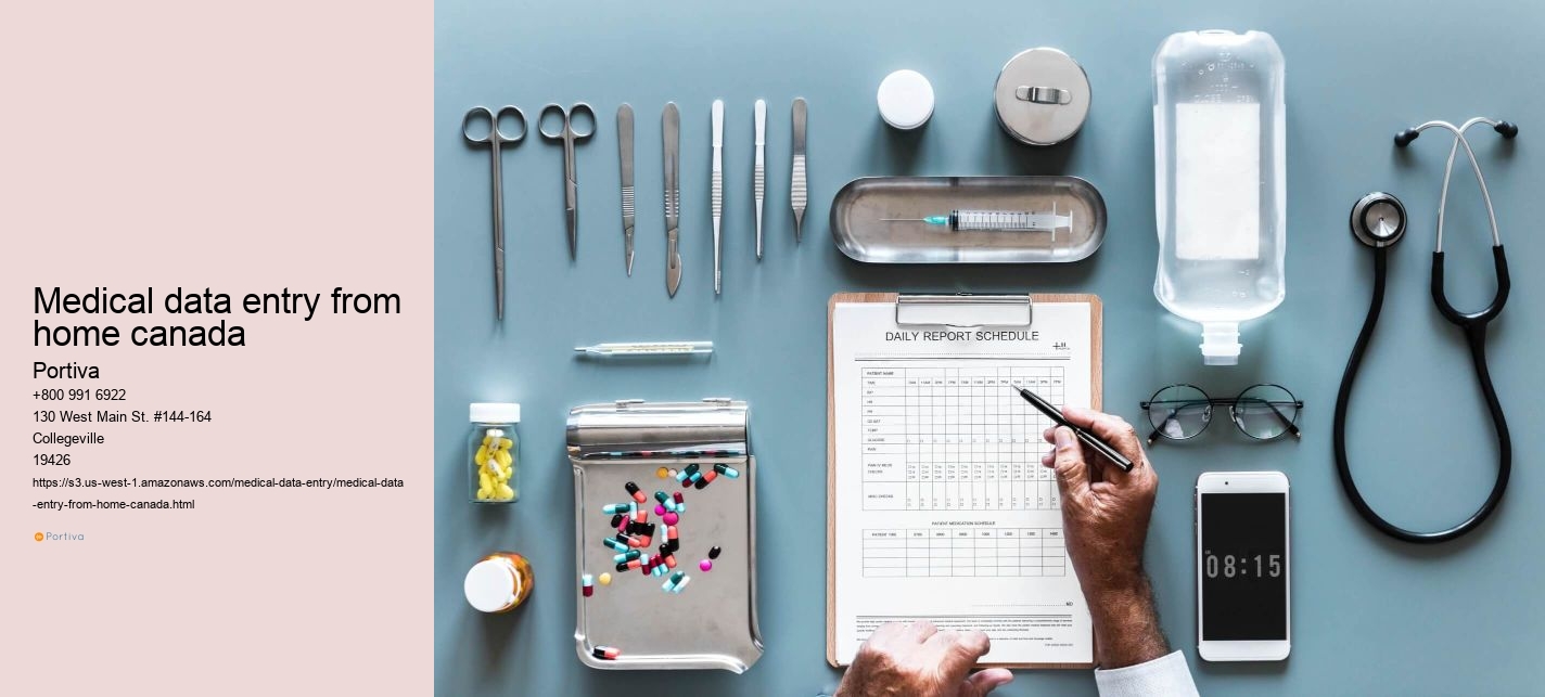 medical data entry from home canada