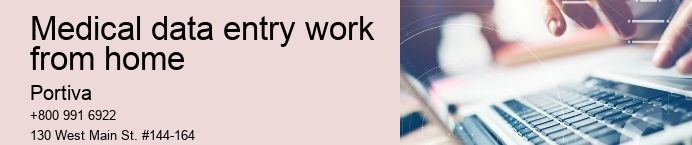 medical data entry work from home