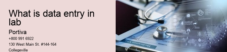 What is data entry in lab