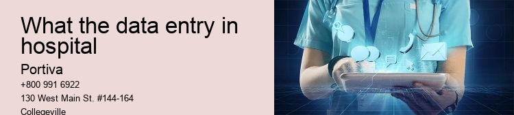 What the data entry in hospital