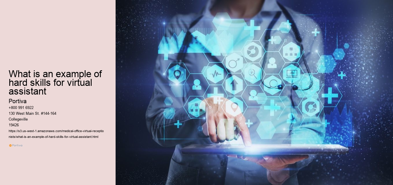 What is an example of hard skills for virtual assistant