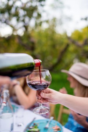 Wine glass on Fresh Foodie Trail