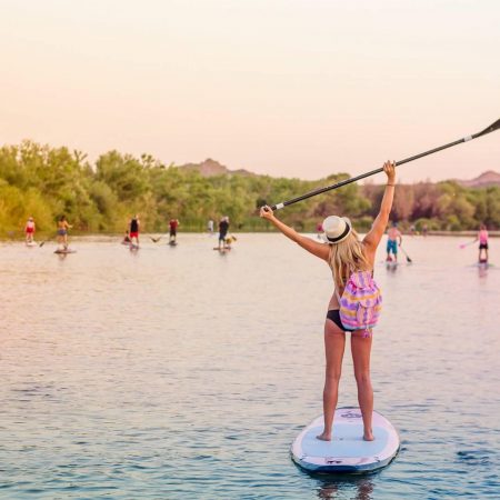 Paddleboarding girl Salt River Instagram - Crowdriff
