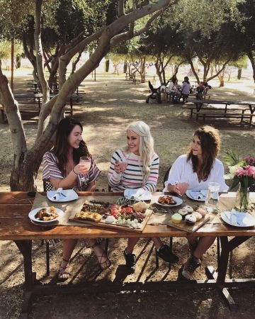 Queen Creek Olive Mill Grove Girls Eating