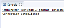 Go Database SQL 1