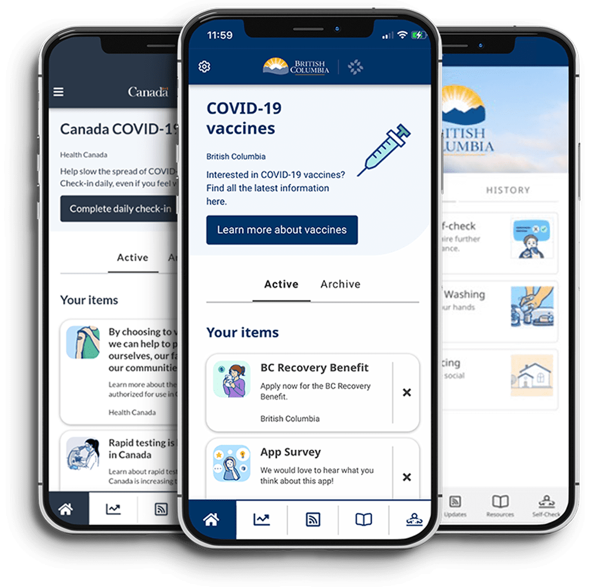 Thrive health interface