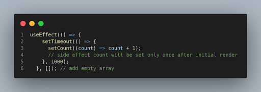 Empty dependency array
