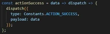 Example of an Action object