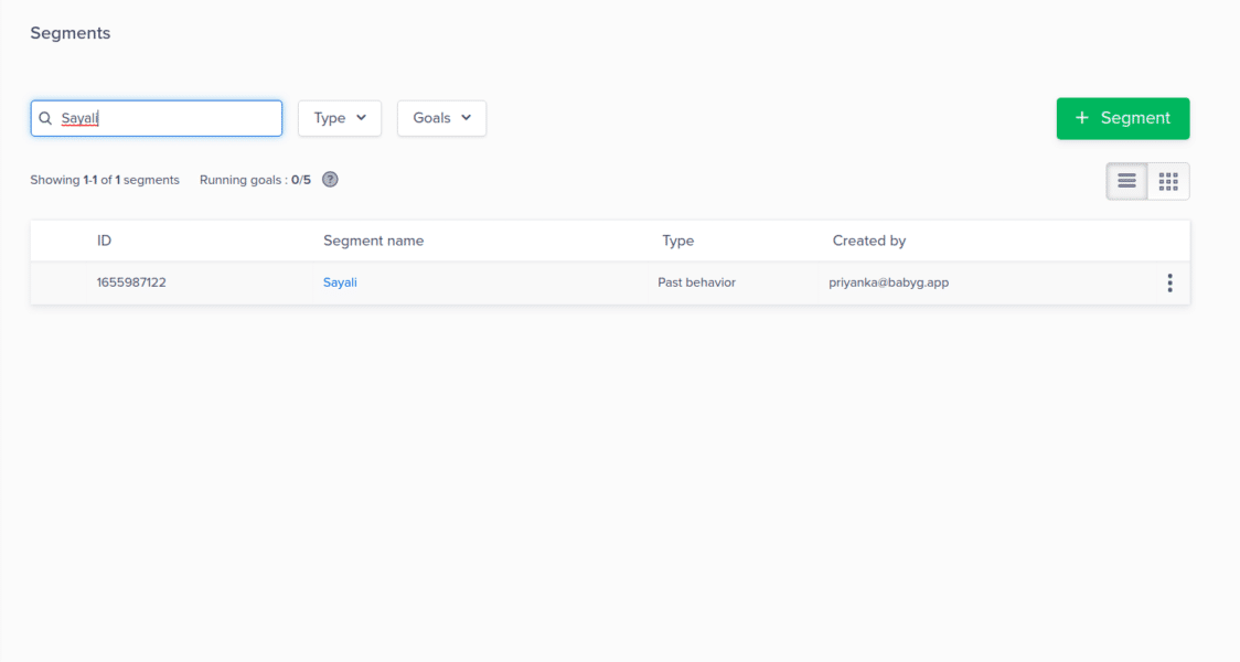 User Event Segment In CleverTap