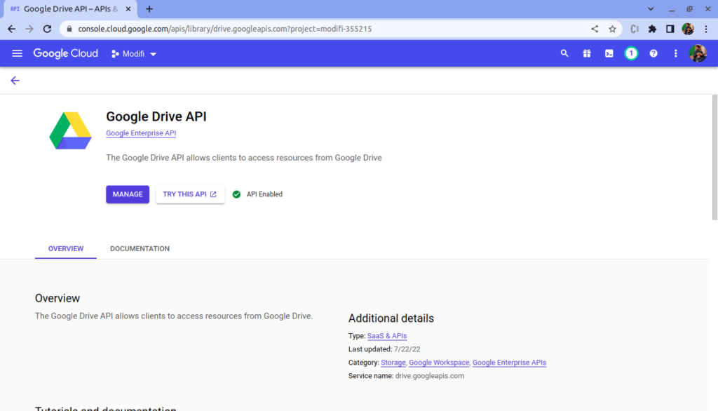 Google Drive API