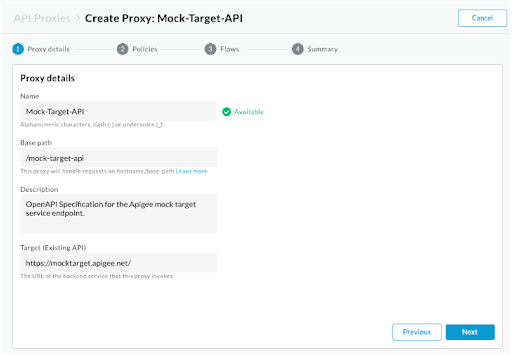 Creating API Proxy 