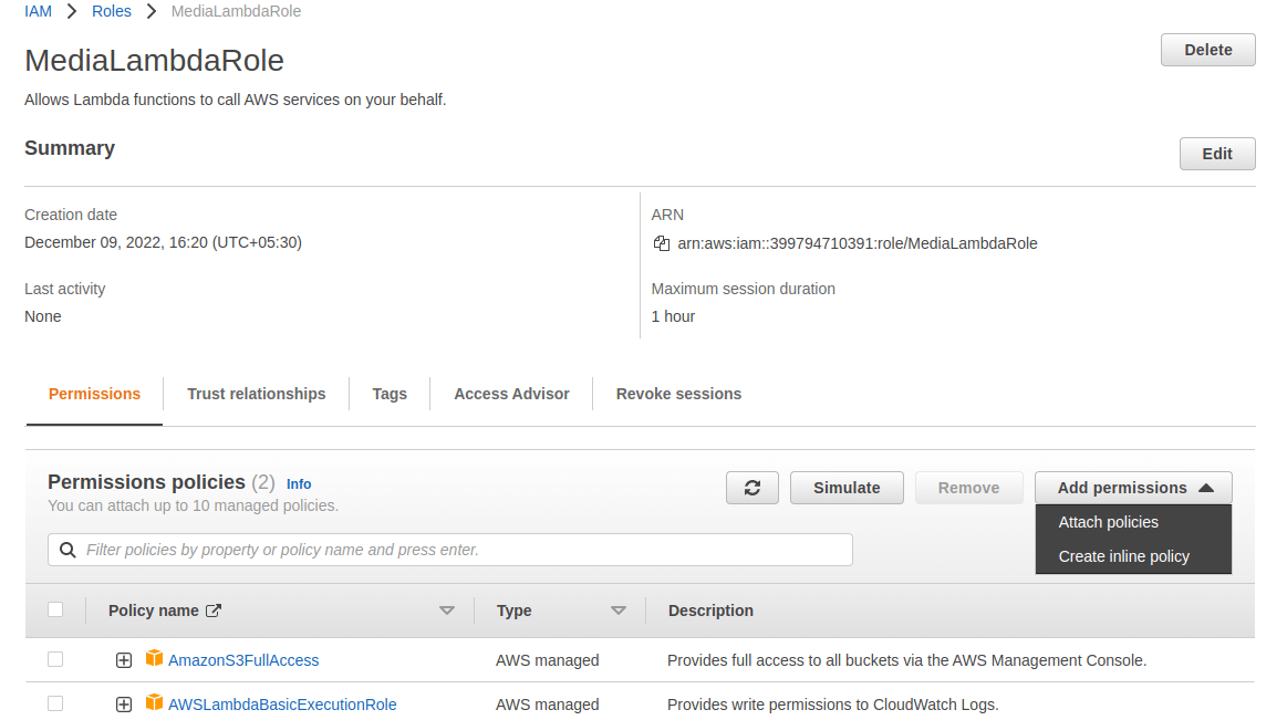 JSON tab.