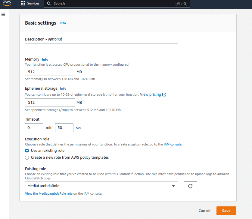 Basic settings