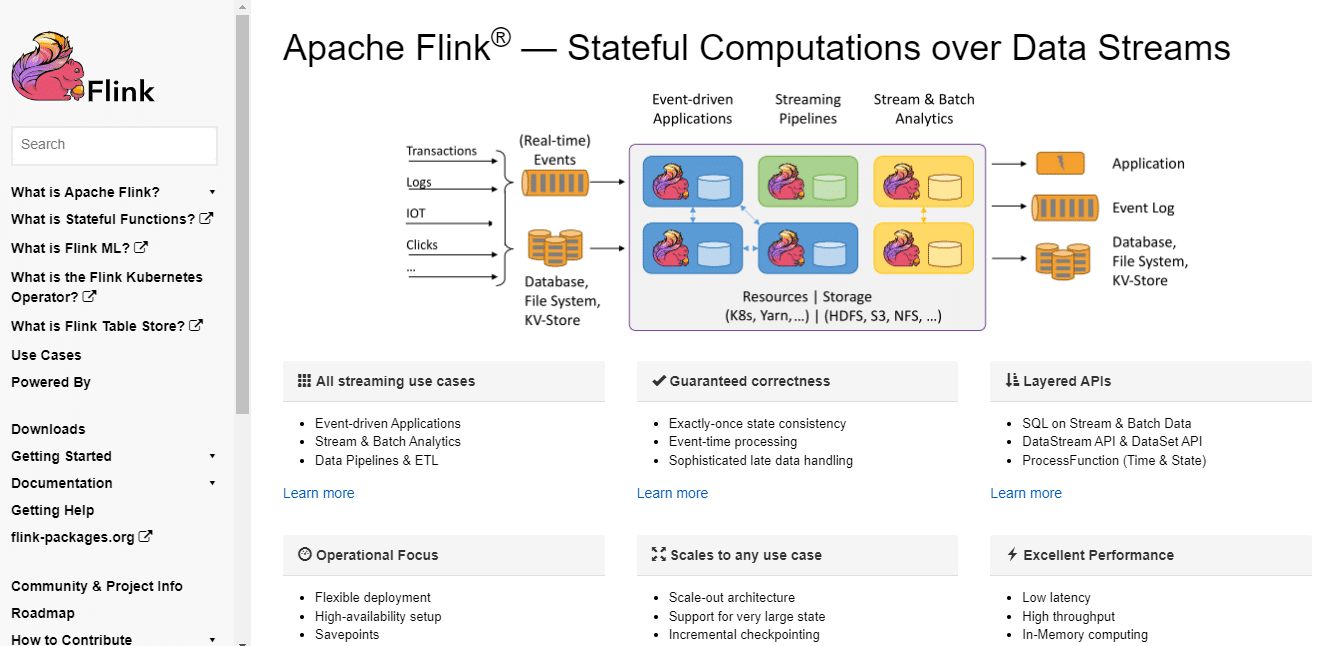 apache flink dashboard
