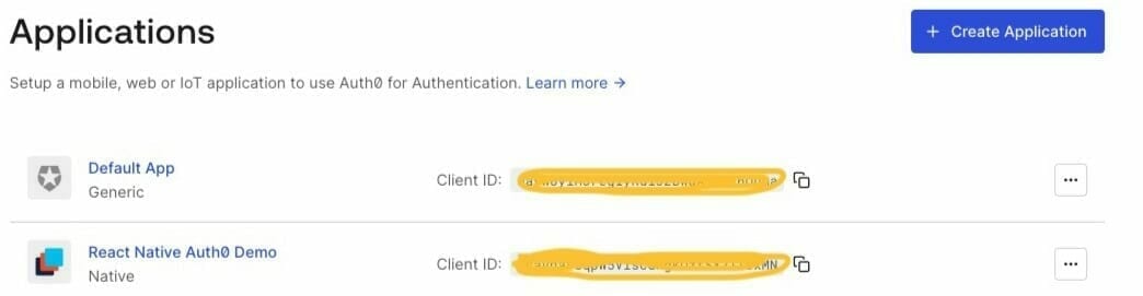 create application