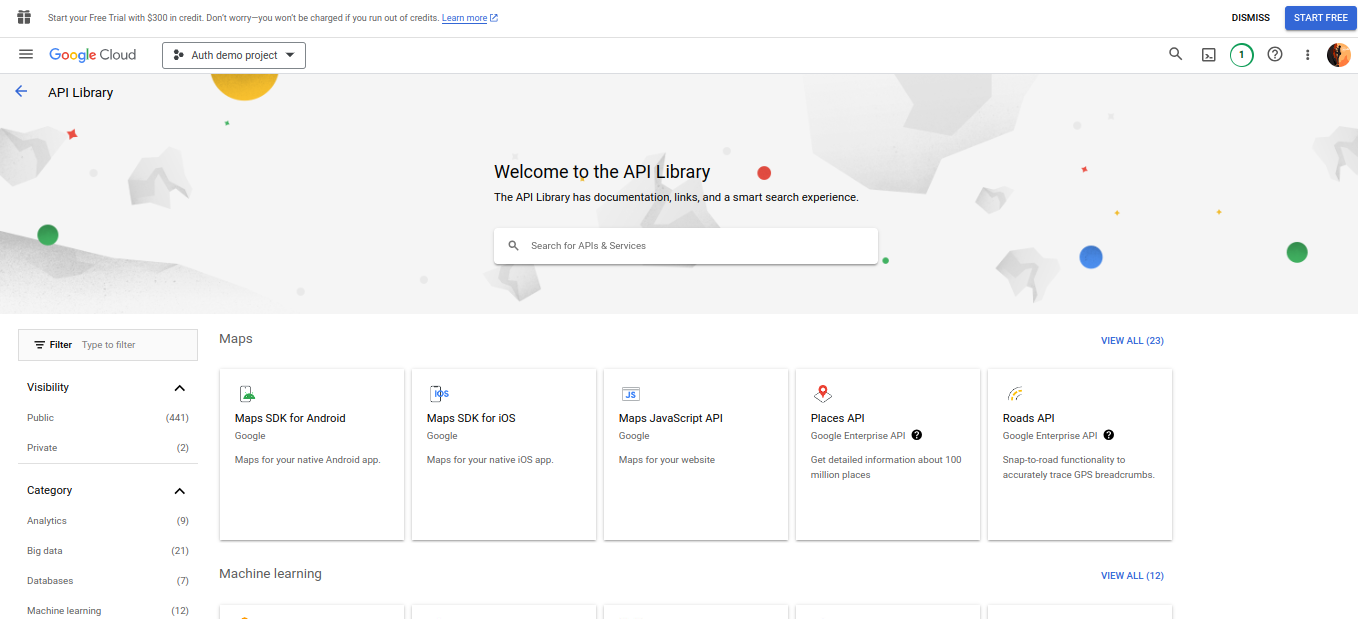 Enabling the Gmail API