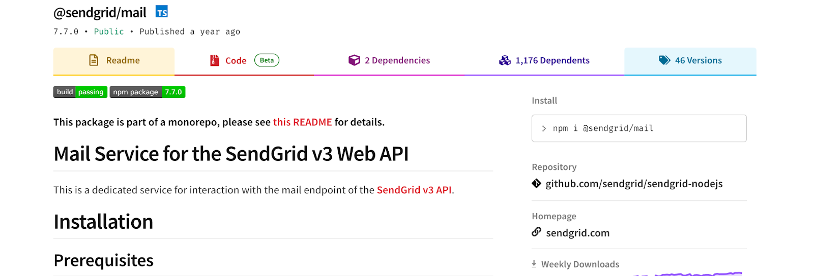 SendGrid mail