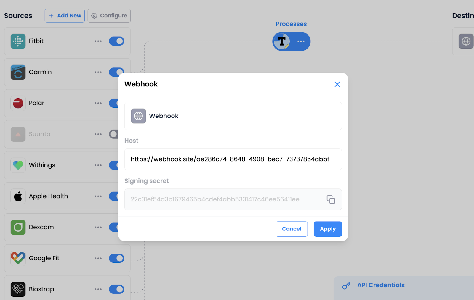 webhook secret