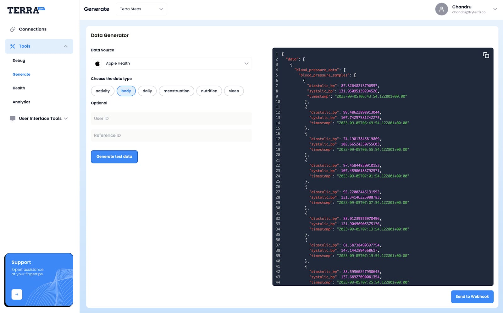 Test the Webhook