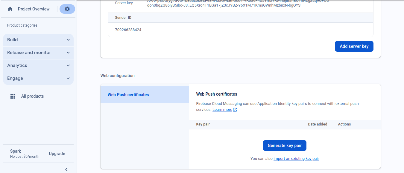 Web-Push-Certificates