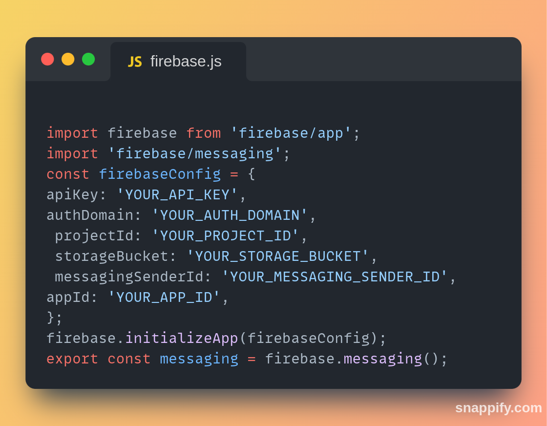 Firebase-Configuration