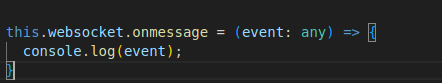 Websocket-Onmessage