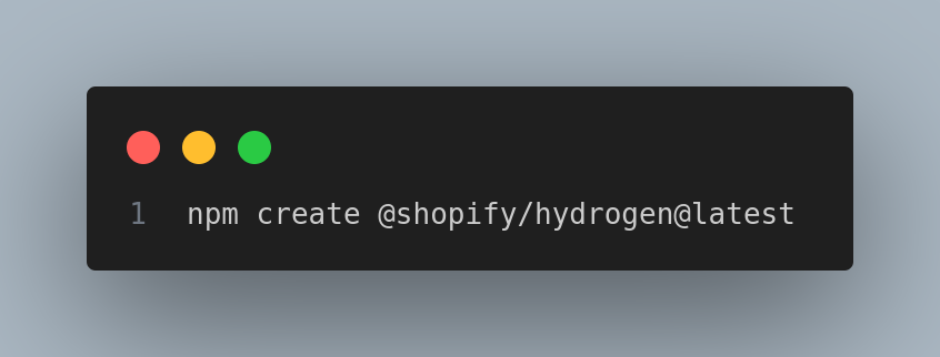 Create-npm-Shopify
