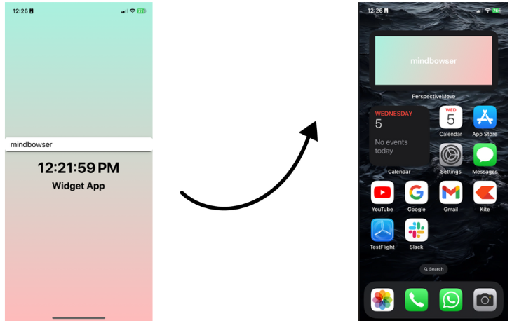 Custom app and widgets