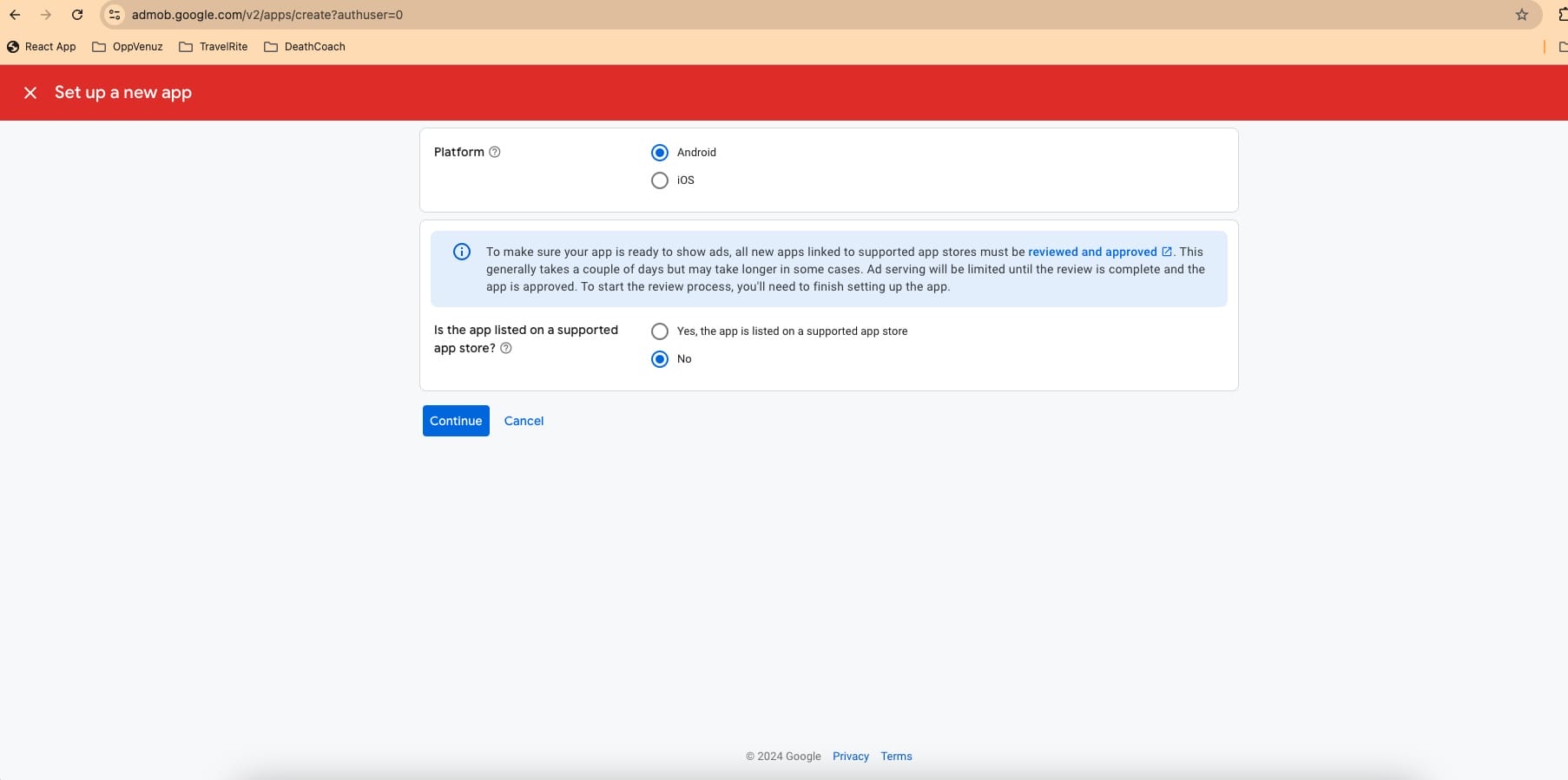 AdMob-SetupApp