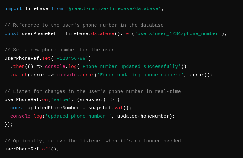 user phone ref
