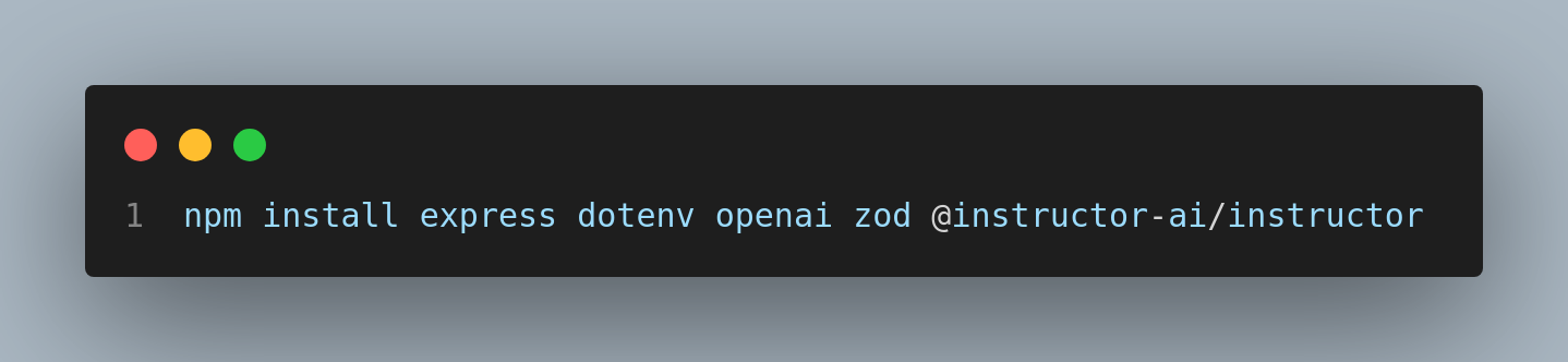 Command Install Packages